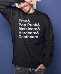 Emo & Pop Punk & Metalcore And Hardcore & Deathcore Limited T-Shirts