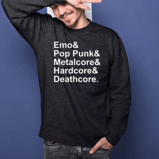 Emo & Pop Punk & Metalcore And Hardcore & Deathcore Limited T-Shirts