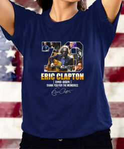 Eric Clapton 1945 – 2024 Thank You For The Memories T-Shirtt