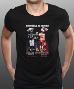 Football Is Family Kelce Brothers Jason Kelce Sexy Batman And Travis Kelce Big Yeti T-Shirts