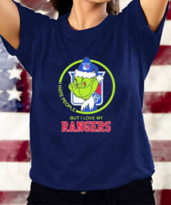 Funny Grinch I hate people but I love my New York Rangers T-Shirtt