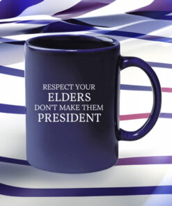 Respect Your Elders Cobalt Coffee Mug