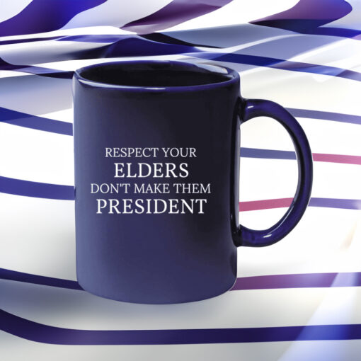 Respect Your Elders Cobalt Coffee Mug