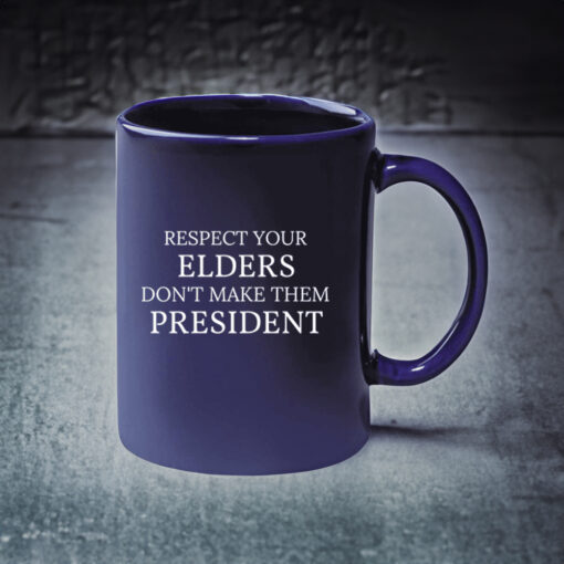 Respect Your Elders Cobalt Coffee Mugs