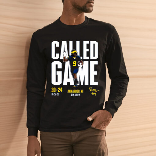 Rod Moore Called Game Vs Osu Michigan History 3 In A Row 11-25-23 Shirts