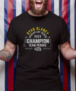 Ryan Blaney Team Penske 2023 Nascar Cup Series Champion Banner T-Shirt