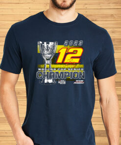 Ryan Blaney Team Penske 2023 Nascar Cup Series Champion Trophy Shirt