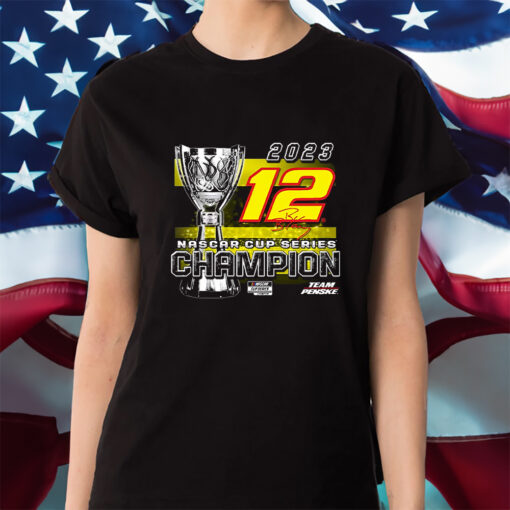 Ryan Blaney Team Penske 2023 Nascar Cup Series Champion Trophy Shirts