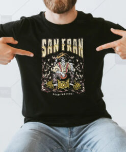 San Francisco Football Skeleton Dead Threads T-Shirtt