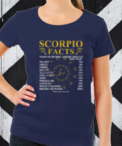 Scorpio Facts Horoscope Birthday Celebrant TShirt