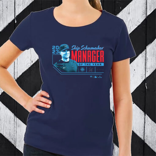 Skip Schumaker Miami Marlins 2023 Nl Manager Of The Year T-Shirt