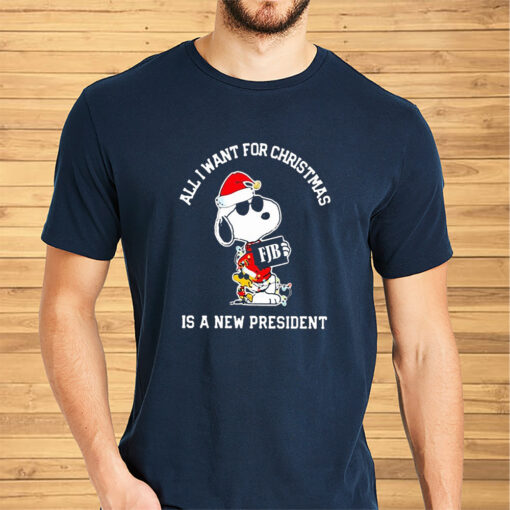 Snoopy FJB All I Want For Christmas Is A New President Shirt