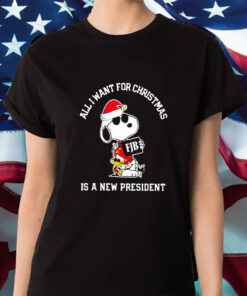 Snoopy FJB All I Want For Christmas Is A New President Shirts