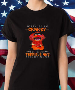 Sorry If I Am Cranky Im In My Terrible 40s Right Now Shirt