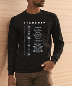 Starship Blueprint T-Shirt