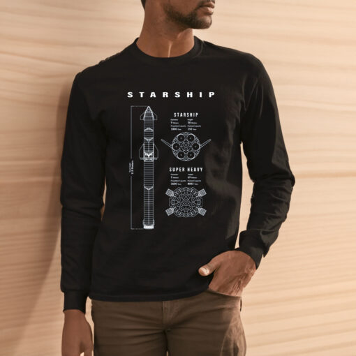 Starship Blueprint T-Shirt