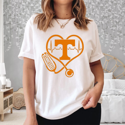 Stethoscope Heartbeat Love Tennessee Football Shirt