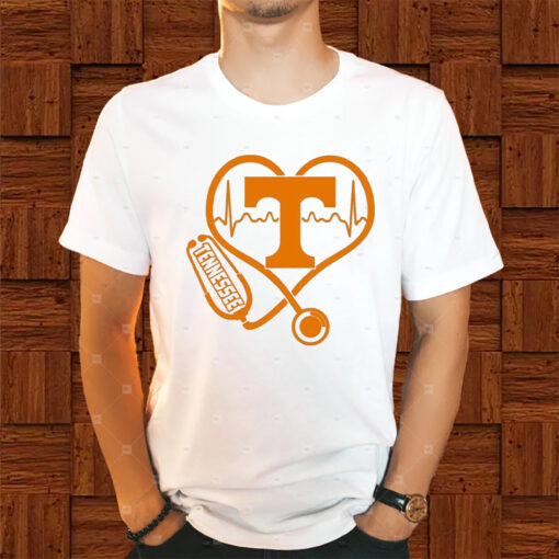 Stethoscope Heartbeat Love Tennessee Football Shirts