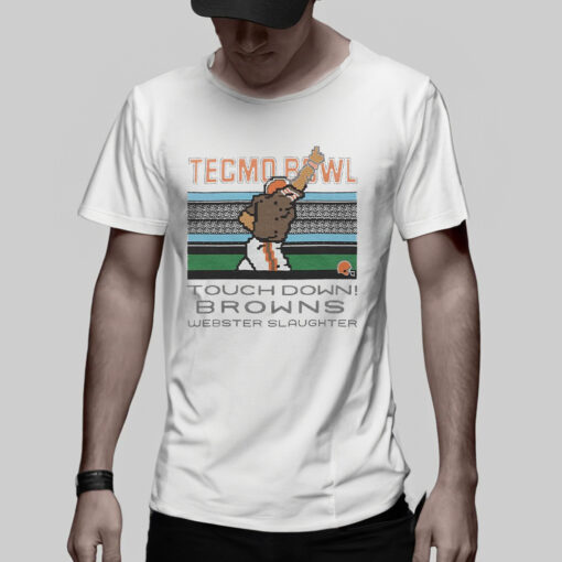 Tecmo Bowl Browns Webster Slaughter TShirt