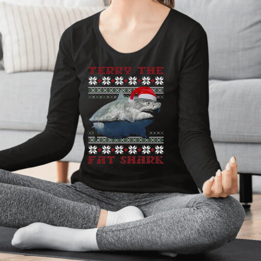 Terry The Fat Shark Christmas Sweatshirt Shirts