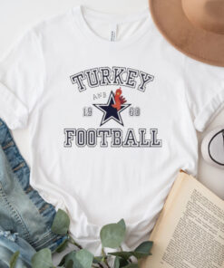 Thanksgiving Dallas Turkey And Football T-Shirt