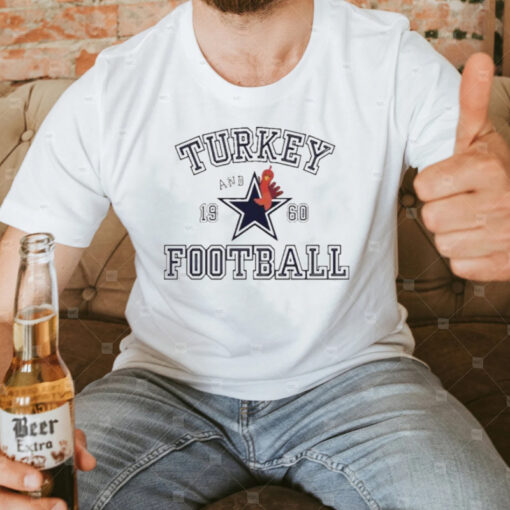 Thanksgiving Dallas Turkey And Football TShirt