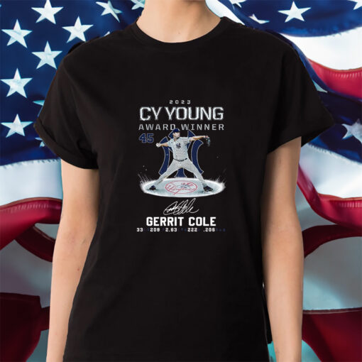 The 2023 Al Cy Young Award Winner Is Gerrit Cole Shirts