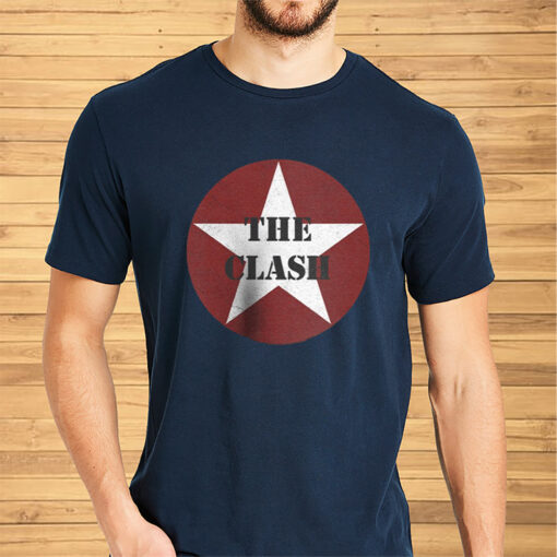 The Clash Star Logo Amplified Vintage Shirt