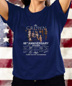 The Crown 08th Anniversary 2016 – 2024 Thank You For The Memories T-Shirtt