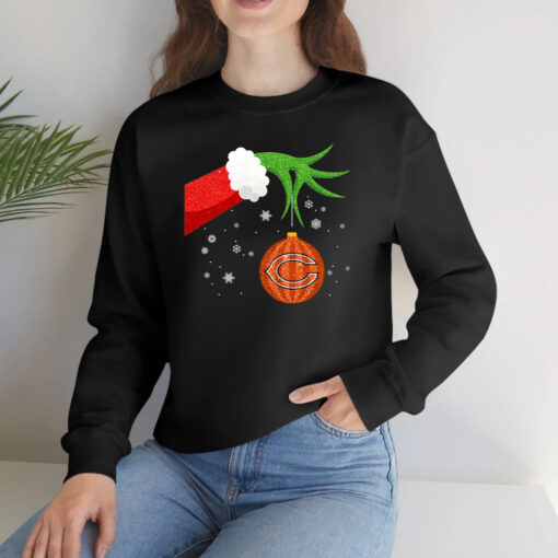 The Grinch Christmas Ornament Chicago Bears Long Sleeve T-Shirtt