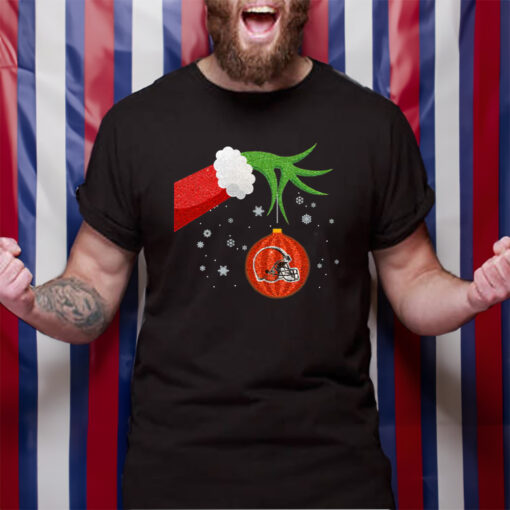 The Grinch Christmas Ornament Cleveland Browns TShirt