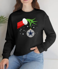 The Grinch Christmas Ornament Dallas Cowboys Long Sleeve T-Shirts