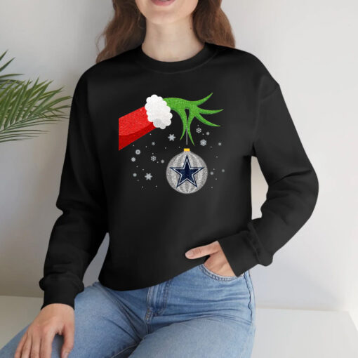 The Grinch Christmas Ornament Dallas Cowboys Long Sleeve T-Shirts