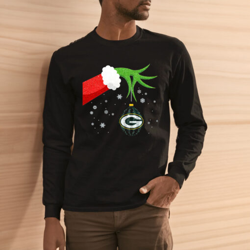 The Grinch Christmas Ornament Green Bay Packers Long Sleeve Shirt