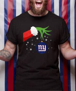 The Grinch Christmas Ornament New York Giants T-Shirt