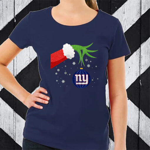 The Grinch Christmas Ornament New York Giants TShirt