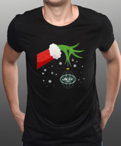 The Grinch Christmas Ornament New York Jets T-Shirts