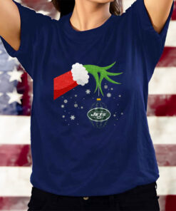 The Grinch Christmas Ornament New York Jets T-Shirtt