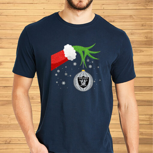 The Grinch Christmas Ornament Oakland Raiders Shirts