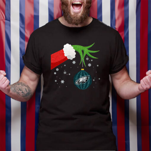 The Grinch Christmas Ornament Philadelphia Eagles TShirt