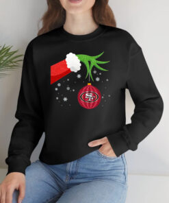 The Grinch Christmas Ornament San Francisco 49ers Long Sleeve T-Shirts