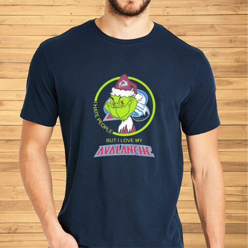 The Grinch I Hate People But I Love My Colorado Avalanche Shirt