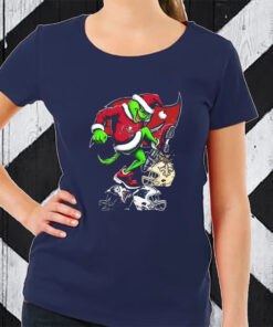 The Grinch Tampa Bay Buccaneers Stomp On NFL Teams Christmas TShirt