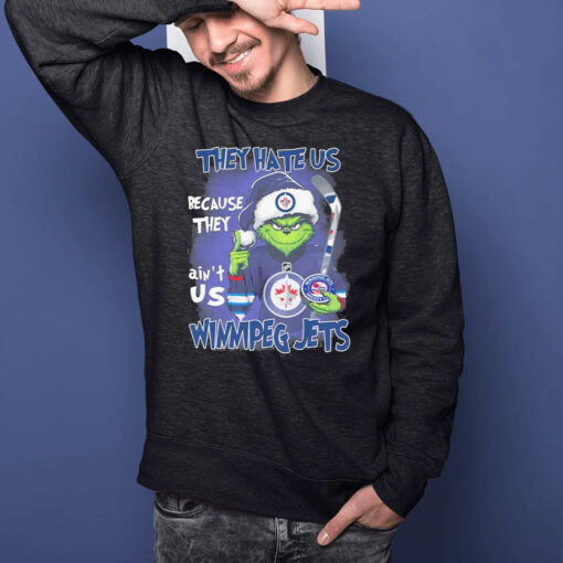 The Grinch They Hate Us Because Ain’t Us Winnipeg Jets Christmas T-Shirtt