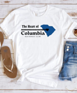 The Heart Of Columbia Bluetile Skateboards Est. 2001 TShirt