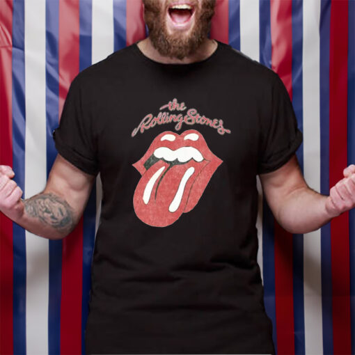 The Rolling Stones Vintage Tongue White Amplified T-Shirt