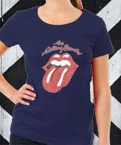 The Rolling Stones Vintage Tongue White Amplified TShirt