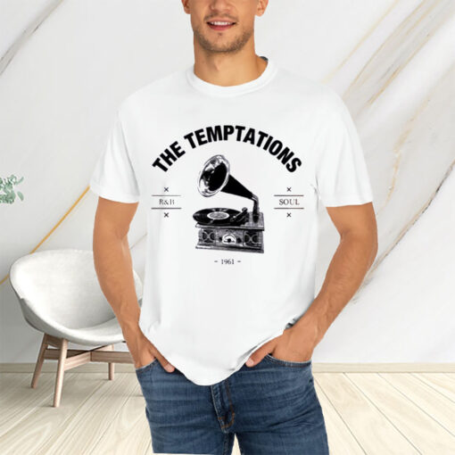 The Temptations Retro Record Player Logo T-Shirtt