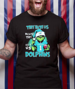 They Hate Us Because Ain’t Us Miami Dolphins The Grinch Christmas T-Shirt