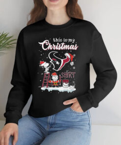 This Is My Christmas Shirt Houston Texas X Snoopy T-Shirtt